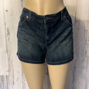 Nine West Dark Wash Jean Shorts